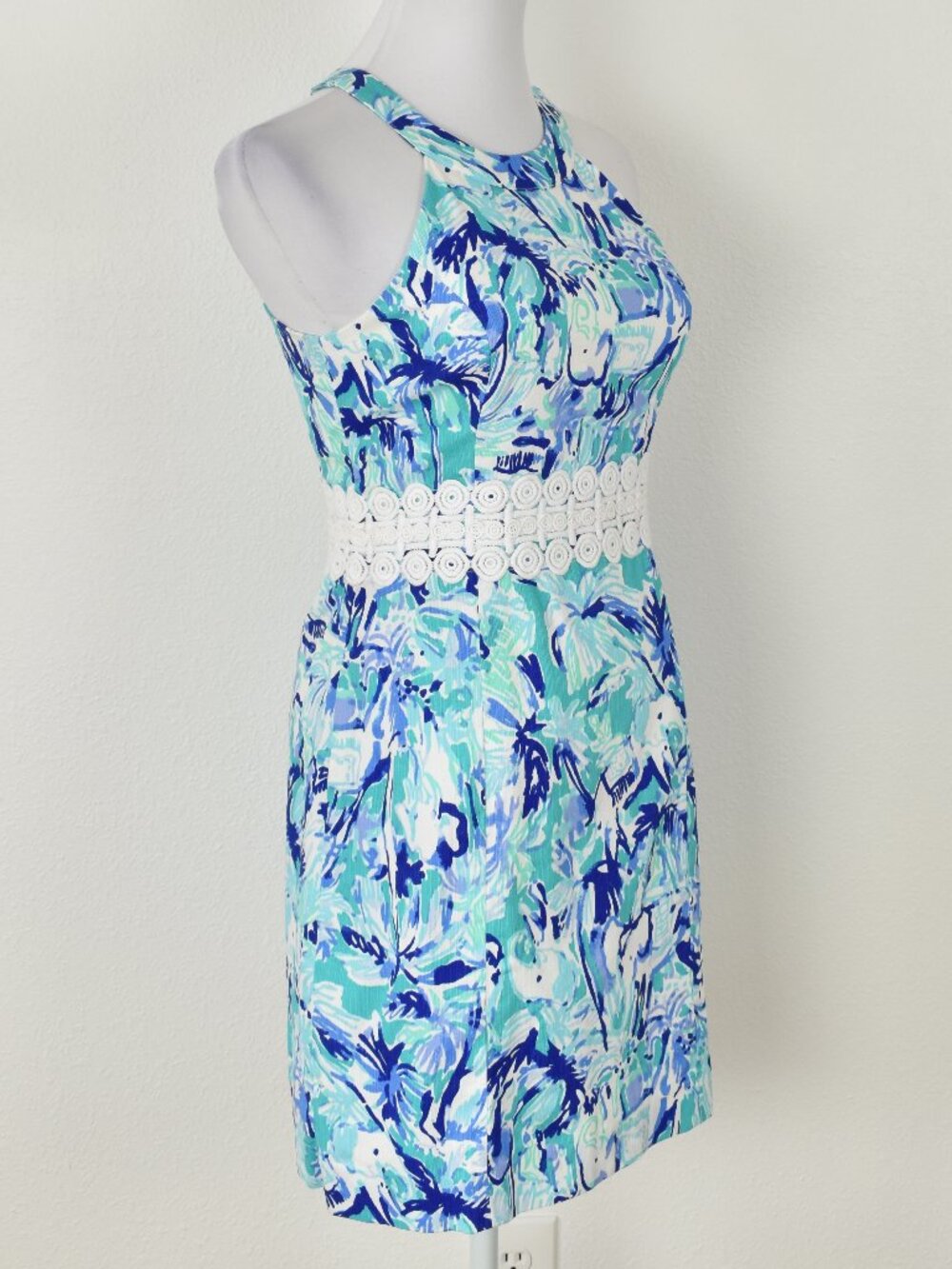 Lilly Pulitzer Ashlyn Shift Dress Elephant Appeal - 0 - Picture 9 of 10
